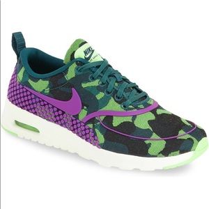 Nike Air Max Thea Camo & Purple Size 8.5 EUC